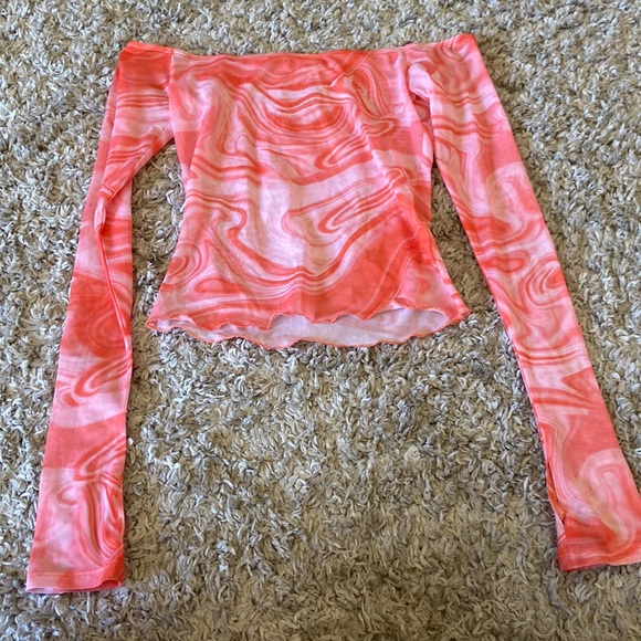 Superdown Tie Dye Off The Shoulder Top - Picture 1 of 3
